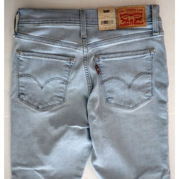 Levi's 311 A0086-0006 Women's Sz 24/US 00/M Blue Mid-Rise Shaping Capri Jeans - Picture 6 of 8